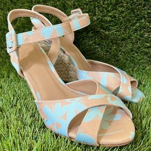 Raphaella Booz NEW Anthropologie Wedge Espadrilles Sandals Size 5